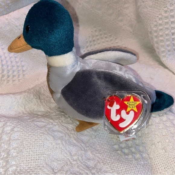 Ty beanie baby Jake the drake mallard is factory fresh and ready to fly to you. - Picture 4 of 7
